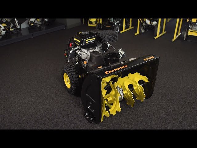 Как эффективно использовать снегоотбрасыватель CHAMPION ST656BS